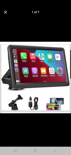 Wireless CarPlay Screen 7" Android Auto GPS Touchscreen for Any Car