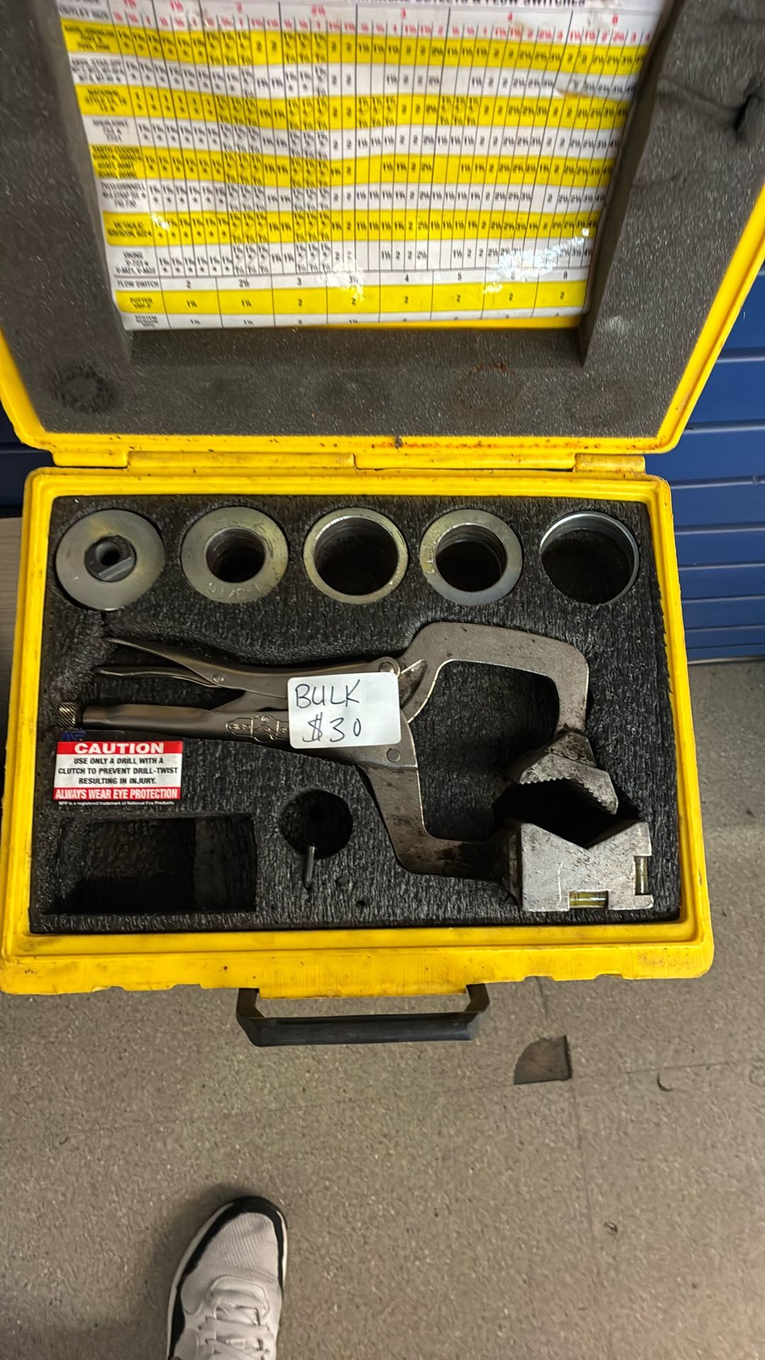 Hole Size Chart Clamp ( 1015 Summit Ave Greensboro)