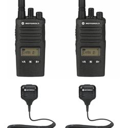 Motorola Radios with Display & Corded Microphones