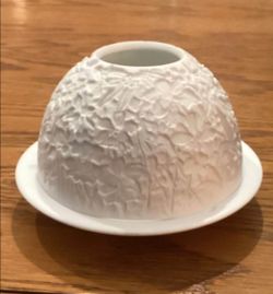 Collectible French porcelain tea light holder