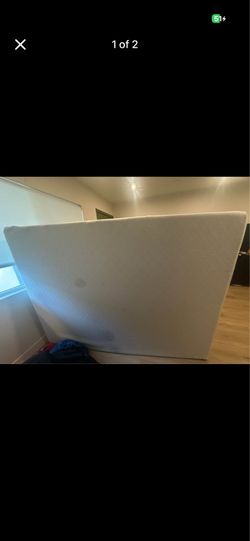 Queen memory foam mattress has stains