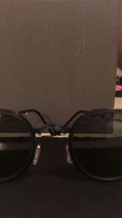 Round flat lense ray band sunglasses all black