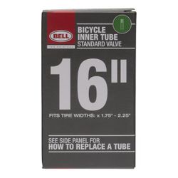 One Bell Bicycle Inner Tube 16 Inch x 1.75: -2.25" Standard Valve Kids BMX NEW