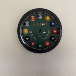 Vintage Billiard Tavern Clock 
