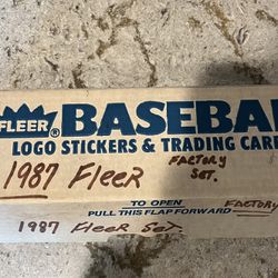 1987 Fleer Baseball Card Complete Factory Set - Bo Jackson, Barry Bonds Rookies