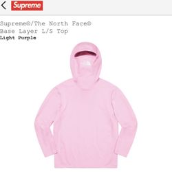 Supreme The North Face Base Layer Light Purple Large