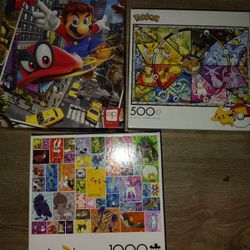 2 Pokemon 1 Mario Puzzle 