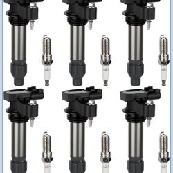 UF569 Ignition Coil Pack and Iridium Spark Plug For Chevy Traverse Camaro Equinox Impala For Buick Enclave For GMC