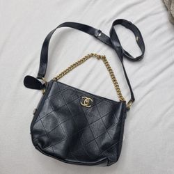 Vintage Channel Leather Bag 