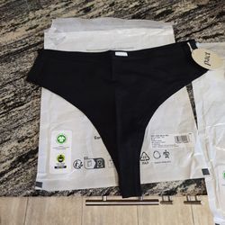 2 black pairs of PACT Earth's Favorite Clothing.  Sz M.  Only took out of packaging for pictures.