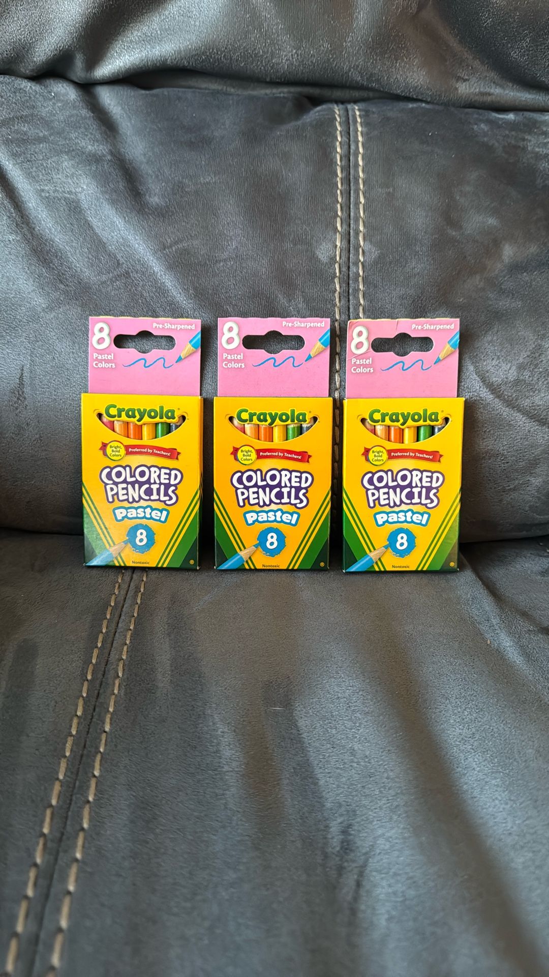 New Crayola 3 Sets, 8 Pack Mini Pastel Colored Pencils