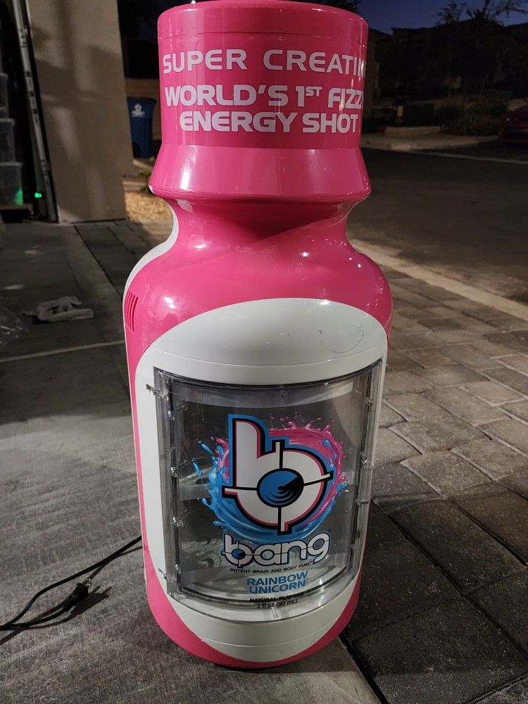 Bang Energy Shot Bottle Mini Fridge/cooler *Rare*
