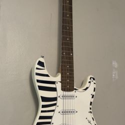 Huntington Zebra Print Electric Guitar