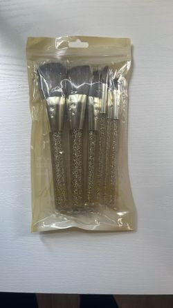 Gold Glitter Makeup Brushes