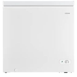 Vissani 7.0 cu. ft. Manual Defrost Chest Freezer with LED Light in White Garage Ready