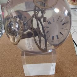 Exploded clock globe