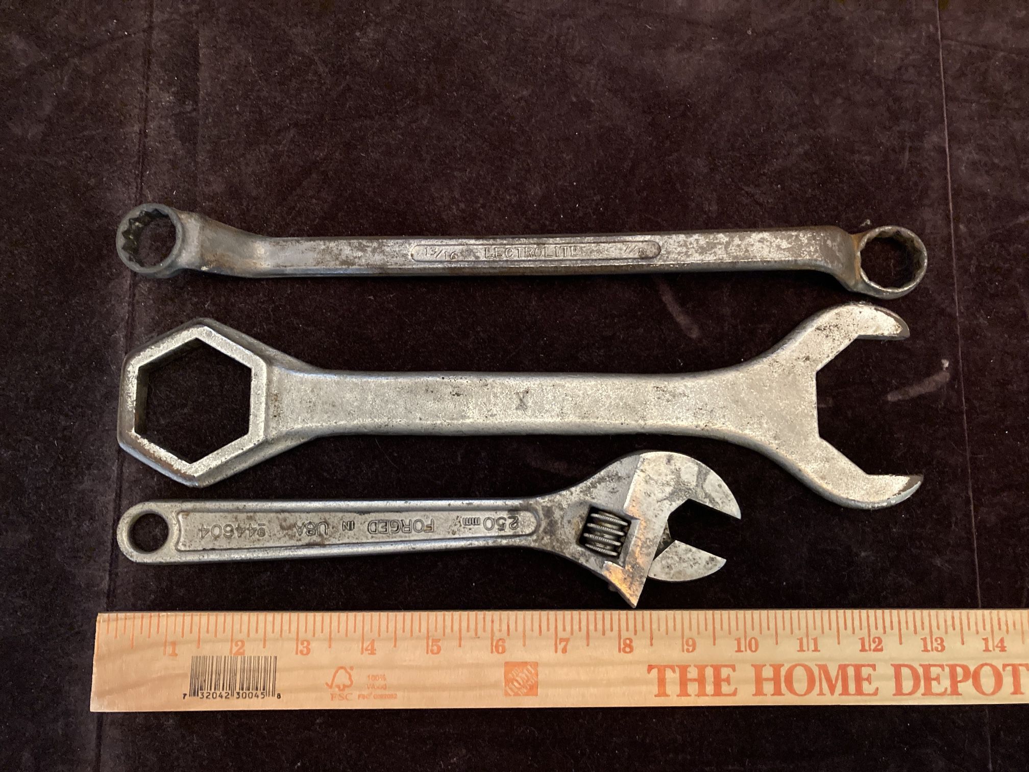 Vintage Wrenches, Tractor, Adjustable, Offset