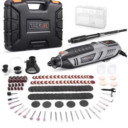 Rotary Tool 200W Power Variable Speed with MultiPro Keyless Chuck and Flex Shaft, 170 Accessories, Carrying Case, Multi-Functional for Around-The-Hous