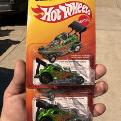 Hot Wheels Fiat 500 Topolino set of 2