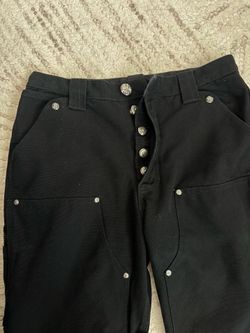 Chrome Hearts Black Carpenter Pants Size 32 Rare Silver Hardware