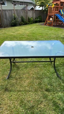 Glass Outdoor Table