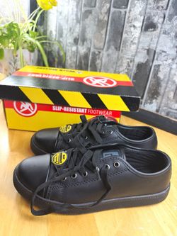 Work Master Men’s Black Lace-Up Slip Resistant Memory Foam Sneakers US 7 RW-0107