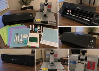Silhouette Cameo Cutting Machine & Heat Press Bundle