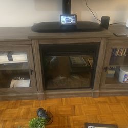 TV Stand W/ Electric fireplace 