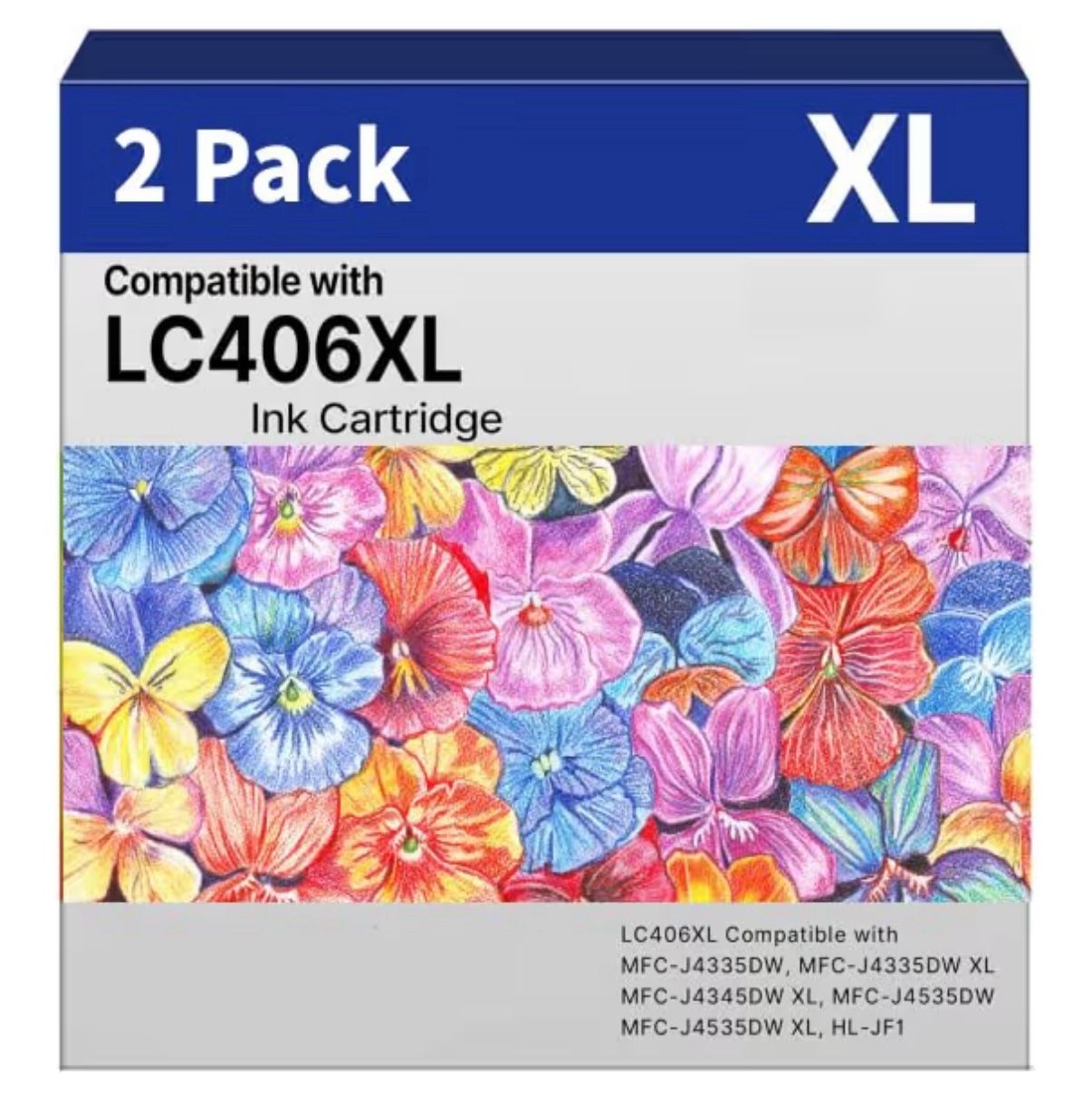 LC406XL Ink Toner Cartridges Replacement for LC406XL Works for MFC-J4535DW/J4335DW/J5855DW/J6555DW