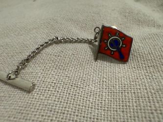 Men’s sterling silver marked tie tack