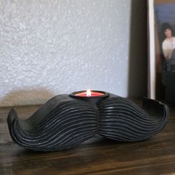 Gentlemen Mustache Candle Holder