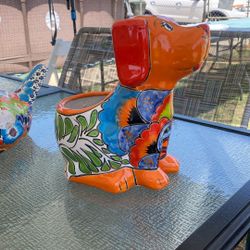 Talevera Dog Pot / Maceta 
