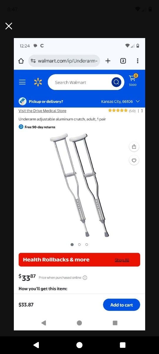Brand New Crutches.Never Used