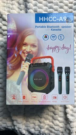 New HHCC-A9 Portable Bluetooth Speaker With Karaoke