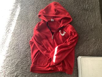 RED TRUE RELIGION HOODIE