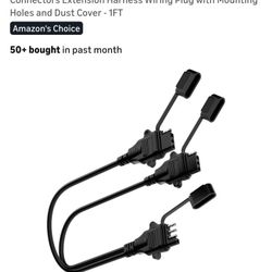 18AWG 1FT 4 Pin Trailer Connector Y Splitter Universal 4 Way Trailer Plug for Tailgate