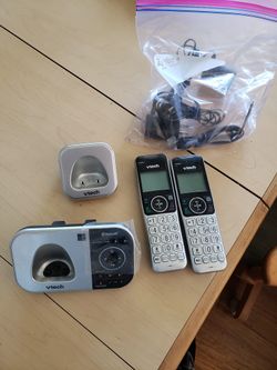 VTECH VS112-2 DECT 6.0 Bluetooth 2 Handset Cordless Phone for Home
