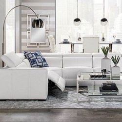 Z Gallerie Top Grain Leather Sectional Sofa