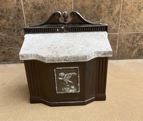 Rare Solar Group Cast Aluminum Wall Mount Mailbox – Bronze/Dark Brown, Locking, U.S. Mail Eagle Design, Model ARWB