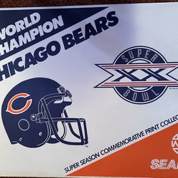 Chicago Bears Super Bowl Commemorative print Collection