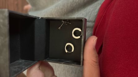 Earrings white gold