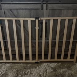 Wooden baby fence