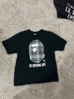 Bape black and grey t shirt size L