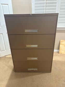 4-Drawer Lateral Metal Filing Cabinet