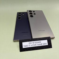 Samsung Galaxy S24 Ultra 5G - Pay $1 DOWN AVAILABLE - NO CREDIT NEEDED