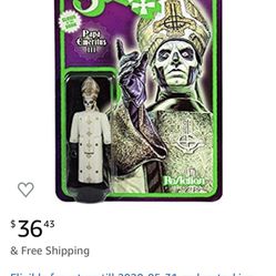 2 Ghost B.C. Action Figure Super7 Ghost Reaction Figure - Papa Emeritus III (Glow in The Dark