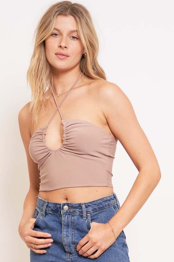 Cross Cross Halter Top