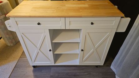 Farmhouse Kitchen Island Cart