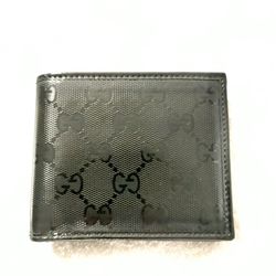 Gucci Vintage Men’s Bifold Leather Wallet 