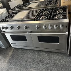 Viking Professional 60 Inch Gas Range Stove Griddle Grill 6 Burners